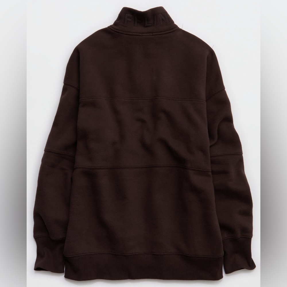 OFFLINE by aerie cloud fleece quarter zip sweatshirt - Picture 4 of 4